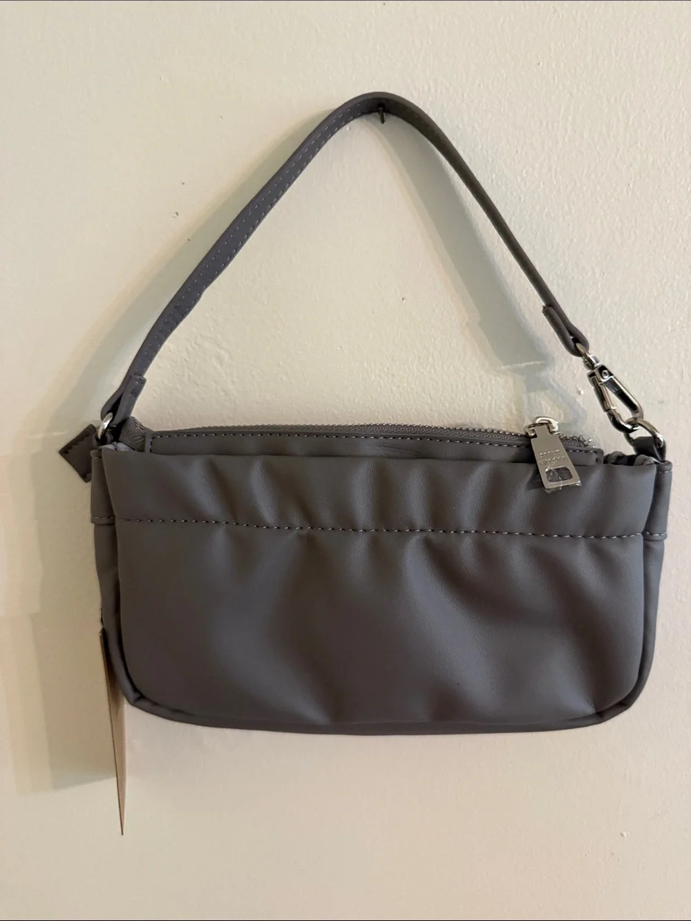 NWT - Steve Madden Gray SM Embossed Purse